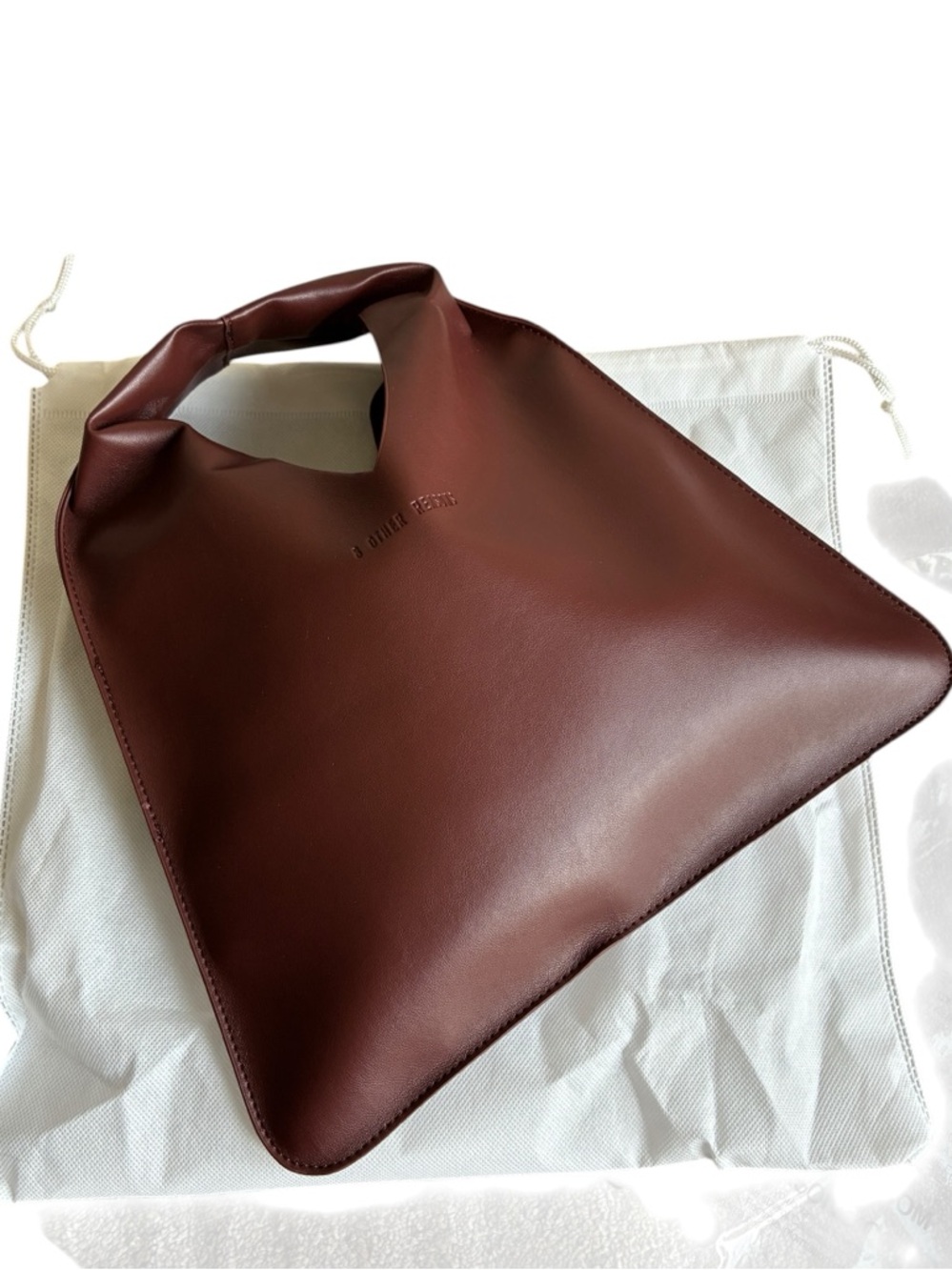 8 Other Reasons Brown Mini Hobo Bag Faux Leather Slouchy Shoulder Chic - Picture 5 of 8